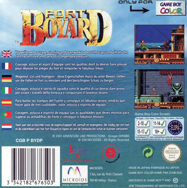 Fort Boyard box back