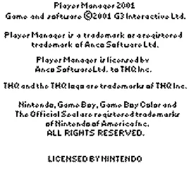 Player Manager 2001 screenshot