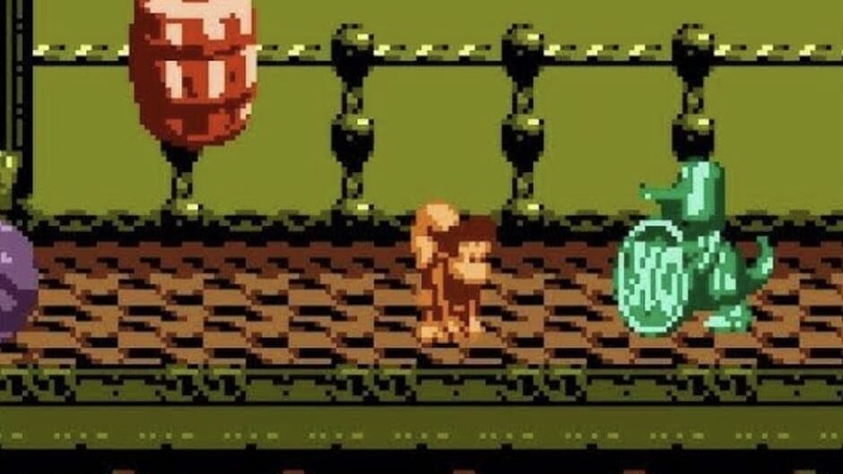 Backdrop artwork for Donkey Kong GB - Dinky Kong & Dixie Kong