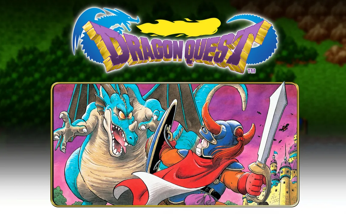 Backdrop artwork for Dragon Warrior I & II