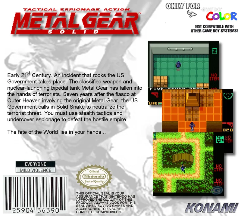 Metal Gear Solid box back