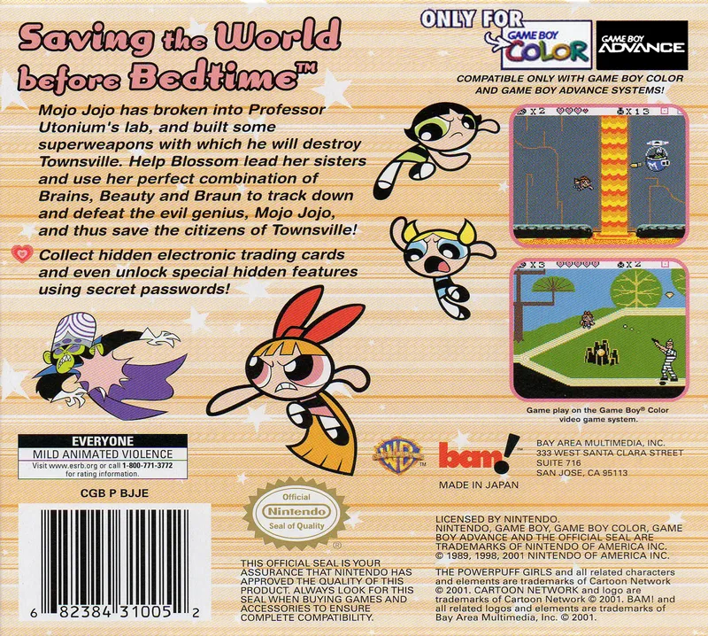 The Powerpuff Girls: Bad Mojo Jojo box back