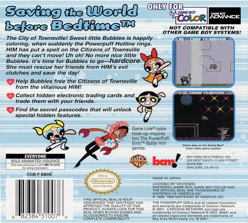 The Powerpuff Girls: Battle HIM box back
