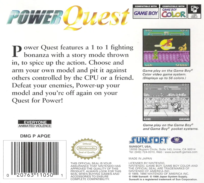 Power Quest box back