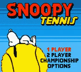 Snoopy Tennis screenshot