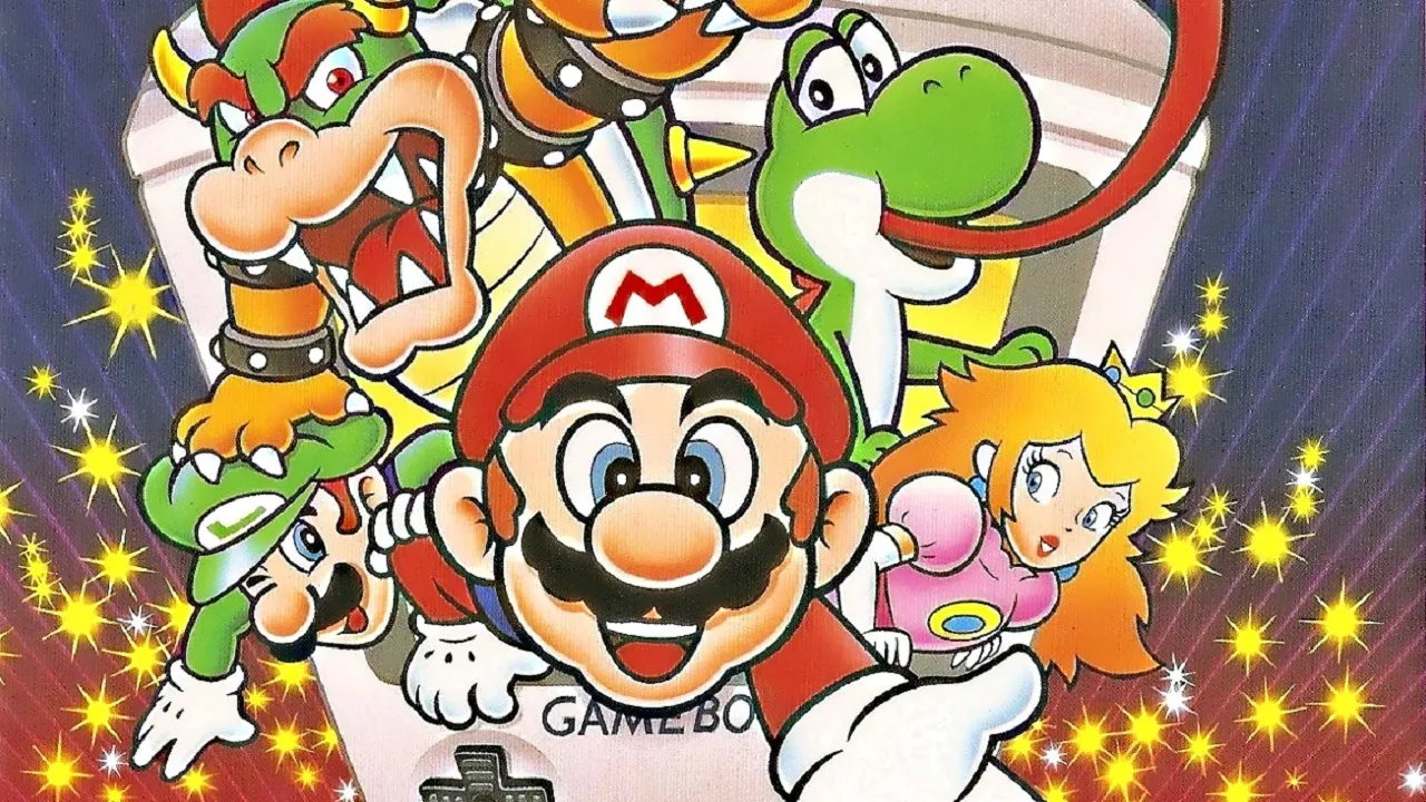 Backdrop artwork for Super Mario Bros. Deluxe