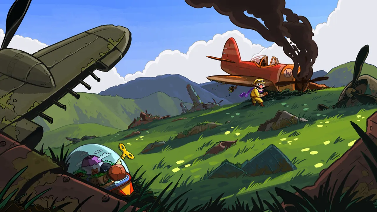 Backdrop artwork for Wario Land 3