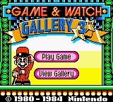 Game & Watch Gallery 2 (USA, Europe) (SGB Enhanced) (GB Compatible) title screen
