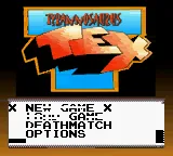 Tyrannosaurus Tex (World) (Piko Interactive) title screen