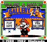 Game & Watch Gallery 2 (USA, Europe) (SGB Enhanced) (GB Compatible) title screen