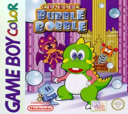Backdrop artwork for Classic Bubble Bobble (Europe) (SGB Enhanced) (GB Compatible)