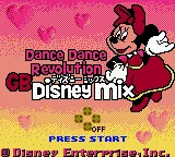 Dance Dance Revolution GB - Disney Mix title screen
