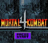 Mortal Kombat 4 (USA, Europe) (SGB Enhanced) (GB Compatible) title screen