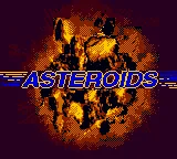 Asteroids (USA, Europe) (GB Compatible) title screen