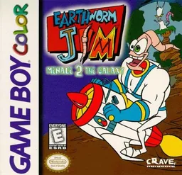 Earthworm Jim - Menace 2 the Galaxy (USA, Europe) (GB Compatible) cover art for Nintendo Game Boy Color