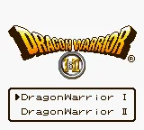 Dragon Warrior I & II (USA) (SGB Enhanced) (GB Compatible) title screen