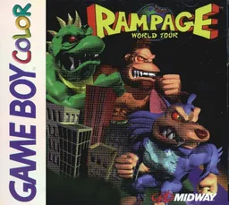 Backdrop artwork for Rampage - World Tour (USA, Europe) (GB Compatible)
