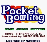 Pocket Bowling (USA) (GB Compatible) title screen