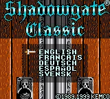 Shadowgate Classic (Europe) (En,Fr,De,Es,Sv) (Rev 1) (GB Compatible) title screen