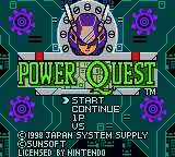 Power Quest (Europe) (En-US,En-GB,Fr,De,Es,It) (SGB Enhanced) (GB Compatible) title screen