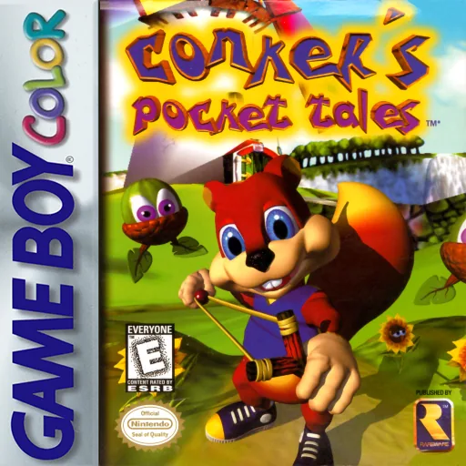 Conker's Pocket Tales (USA, Europe) (En,Fr,De) (SGB Enhanced) (GB Compatible) cover art for Nintendo Game Boy Color
