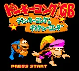Donkey Kong GB - Dinky Kong & Dixie Kong title screen