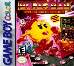 Ms. Pac-Man - Special Colour Edition (Europe) (SGB Enhanced) (GB Compatible) cover art for Nintendo Game Boy Color