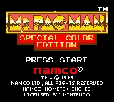 Ms. Pac-Man - Special Colour Edition (Europe) (SGB Enhanced) (GB Compatible) title screen