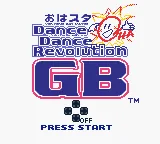 Ohasuta Dance Dance Revolution GB title screen