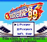 International Superstar Soccer 99 (Europe) (SGB Enhanced) (GB Compatible) title screen