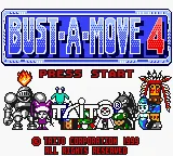Bust-A-Move 4 (USA, Europe) (GB Compatible) title screen