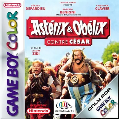 Asterix & Obelix Contre Cesar (Europe) (En,Fr,De,Es,Nl) (GB Compatible) cover art for Nintendo Game Boy Color