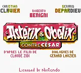 Asterix & Obelix Contre Cesar (Europe) (En,Fr,De,Es,Nl) (GB Compatible) title screen