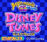 Pop'n Music GB - Disney Tunes title screen