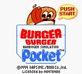Burger Burger Pocket - Hamburger Simulation (Japan) (SGB Enhanced) (GB Compatible) title screen