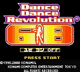 Dance Dance Revolution GB title screen