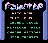 Painter title screen