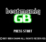 Beatmania GB (Japan) (SGB Enhanced) (GB Compatible) title screen