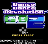 Dance Dance Revolution GB 2 title screen