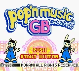 Pop'n Music GB title screen
