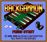 Backgammon (Europe) (En,Fr,De,Es) (GB Compatible) title screen