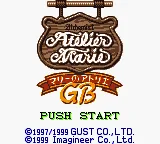 Marie no Atelier GB (Japan) (SGB Enhanced) (GB Compatible) title screen