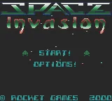 Space Invasion title screen