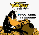 Daffy Duck - Fowl Play (USA, Europe) (GB Compatible) title screen