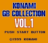 Konami GB Collection Vol.1 (Europe) (GB Compatible) title screen