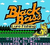 Black Bass - Lure Fishing (USA, Europe) (GB Compatible) title screen