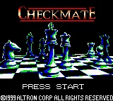 Checkmate (Japan) (En,Ja) (GB Compatible) title screen