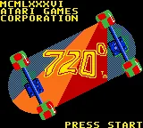 720 Degrees (USA, Europe) (GB Compatible) title screen