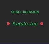 Space Invasion & Karate Joe title screen
