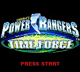 Saban's Power Rangers - Time Force title screen